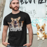 Foto på Pet Hund Anpassningsbar Made Personlig T Shirt<br><div class="desc">Den här designen kan vara personlig i det område som tillhandahålls genom att ändra fotot och/eller text. Du kan också anpassa den genom att klicka på Anpassa den här mallen och sedan välja klicka för att anpassa ytterligare alternativ och ta bort eller ändra färg i bakgrunden, lägga till text, ändra...</div>