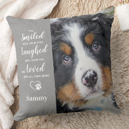Foto på Pet Hund Memorial Gift Pet Loss 2 Kudde