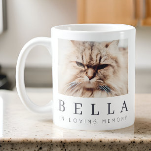 Foto på Pet Memorial Modern Simple Chic Family Kaffemugg
