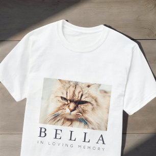 Foto på Pet Memorial Modern Simple Chic Family T Shirt