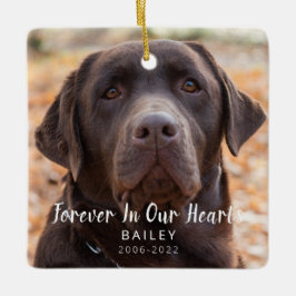 Foto på Pet Memorial Personlig Hund Julgransprydnad Keramik