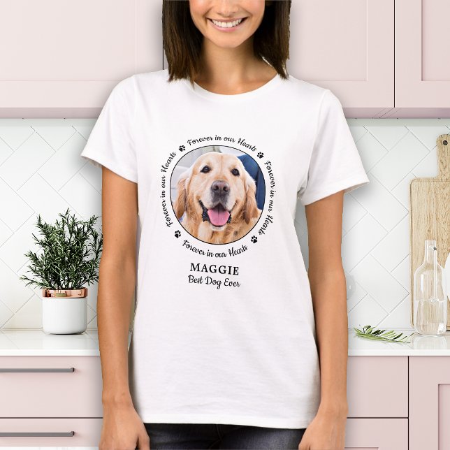 Foto på Pet Memorial Pet Loss Personlig Hund Photo T Shirt (Skapare uppladdad)