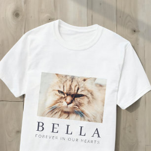 Foto på Pet Memorial Simple Modern Chic Family T Shirt