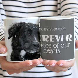 Foto på Pet Memorial Sympathy Photo Kaffemugg