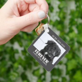 Foto på Pet Memorial Sympathy Photo Nyckelring