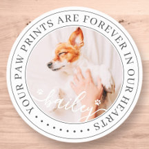 Foto på Pet Memorial Tass avtryck Hearts Elegant C