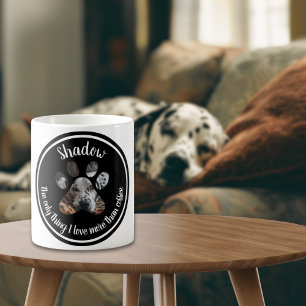 Foto på Pet Modern Typography Rolig hund Cat Anpas Kaffemugg