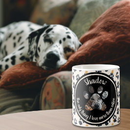 Foto på Pet Modern Typography Rolig hund Cat Anpas Kaffemugg