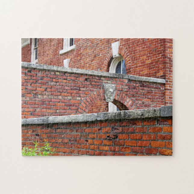 Foto på Red Brick Walls & Arches Pussel (Horisontell)