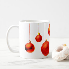 Foto på Red jul Bollar dekoration Kaffemugg