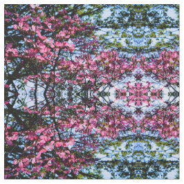 Foto på rosa blommar dogwood träd tyg