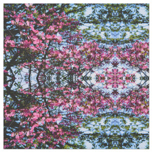 Foto på rosa blommar dogwood träd tyg