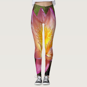 Foto på rosa näckros leggings