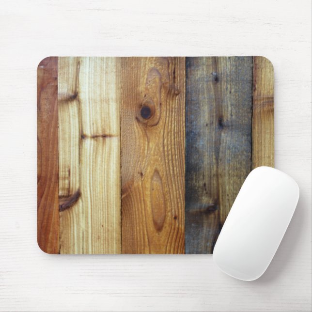 Foto på Rustic Wood Siding Musmatta (Med mus)