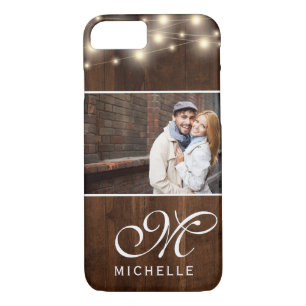 Foto på Rustic Wood String Ljus  