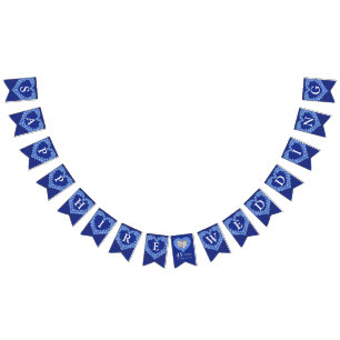 Foto på Sapphire bröllop 45-årsdagen anpassningsba Vimplar