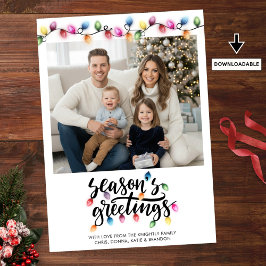 Foto på Säsonhälsningar i julafton Ljus Julkort