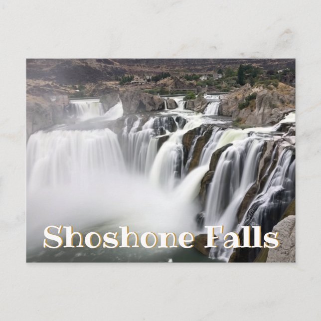 Foto på Shoshone Falls med lång exponering Vykort (Framsida)