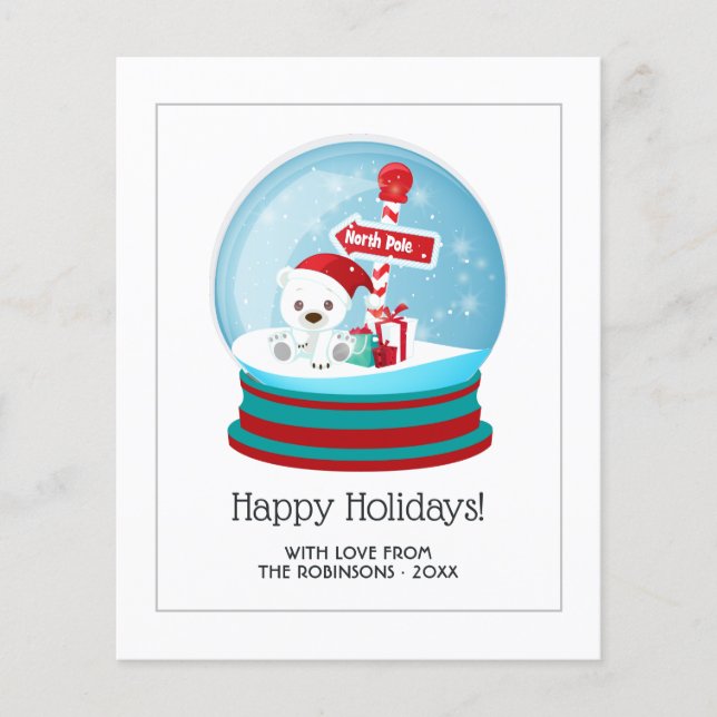 Foto på Snö Globe i klump - julklapp Flygblad (Framsidan)