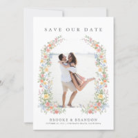 Foto på Soft Pastel Ornate Vår Garden Wedding Phot