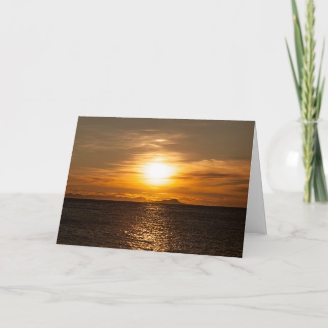 Foto på solnedgång i Sjölandskapet Kort (Framsida)