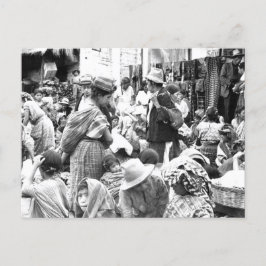 Foto på Sololá market Guatemala vintage Vykort