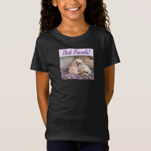 Foto på söta hundar, Maltese och Shih Tzu T Shirt