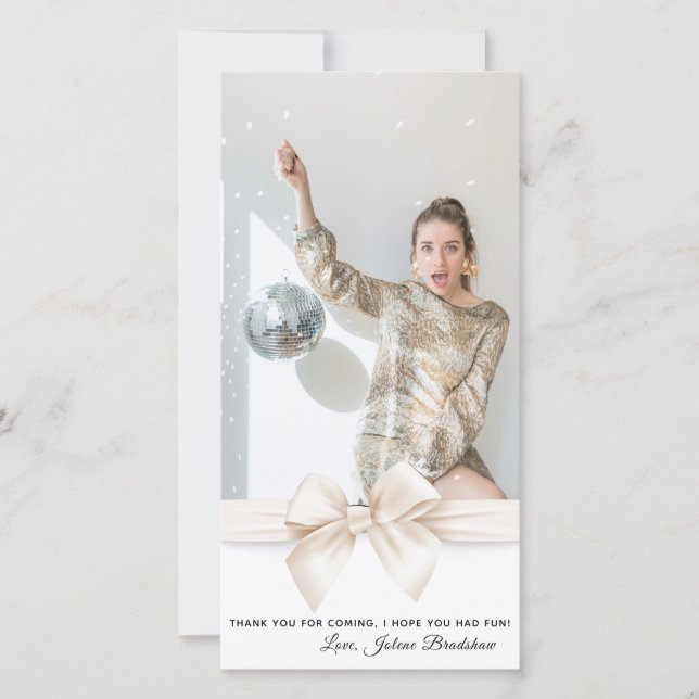 Foto på sötat 16 målarfoto av lyxen Ro guld Tack Kort (Framsida)