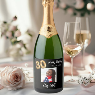 Foto på svart guld i 30års födelsedag