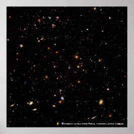 Foto på ultra Deep Fält Galaxies Poster