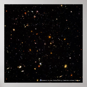 Foto på ultra Deep Fält Galaxies Poster