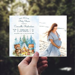 Foto på utomhusbabyfoto i Äventyr Inbjudningar