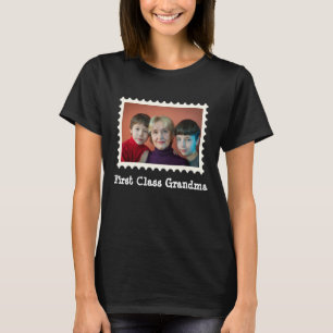 Foto på vågrät Första klassens Grandma nana-anpass T Shirt