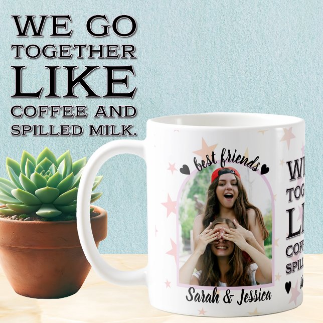 Foto på Vänskapen Kaffe och spillat i Mjölk Kaffemugg (Skapare uppladdad)