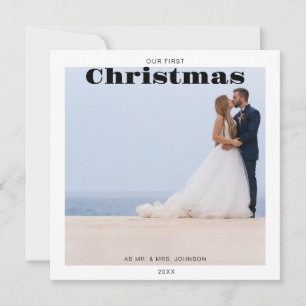 Foto på vårt första julkort - Helgdag