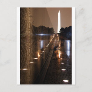 Foto på Vietnamveterans Memorial Wall Vykort