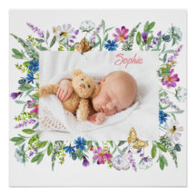 Foto på vildblomsgräns 