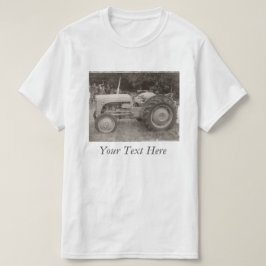 Foto på vintage Grått massey fergison-traktor T-shirt