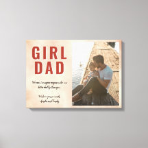 Foto på Watercolor Girl Pappa Far's Day Photo