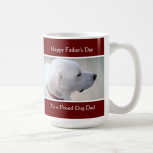 Foto på White Labrador Retriever Mix Cute Profile Kaffemugg