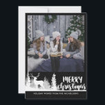 Foto på White Reindeer Chalkboard God jul Julkort<br><div class="desc">Foto på White Reindeer Chalkboard God jul</div>