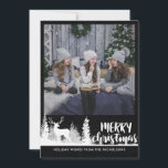 Foto på White Reindeer Chalkboard God jul Julkort<br><div class="desc">Foto på White Reindeer Chalkboard God jul</div>