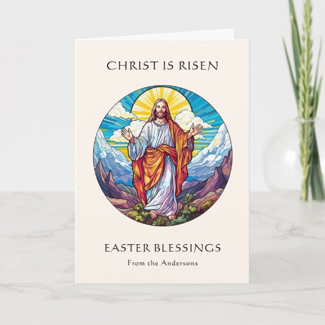 Foto Påskhälsningar Religiös Jesus  Helgkort (Framsida)