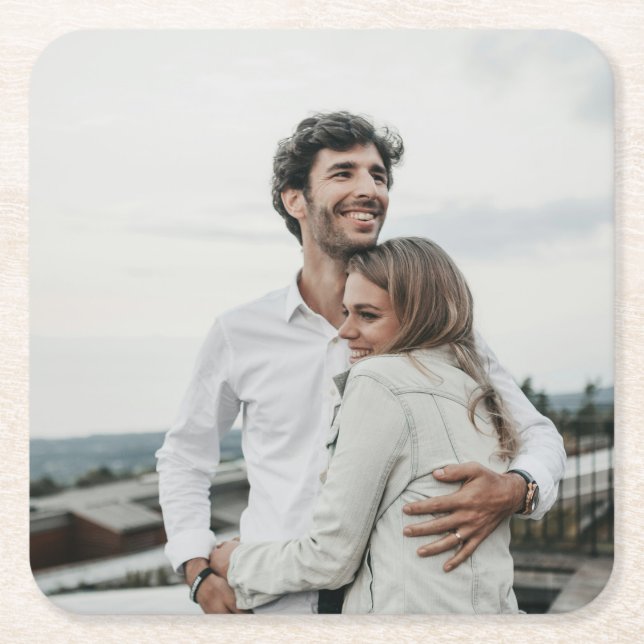 Foto Personlig Underlägg Papper Kvadrat (Framsidan)