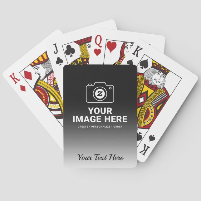 Foto Plus Anpassad Meddelande Casinokort (Baksidan)