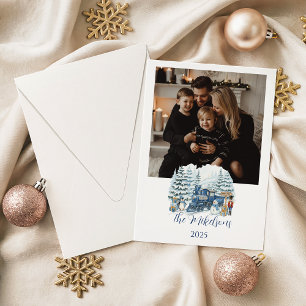 Foto Polar Express Familje jul Julkort