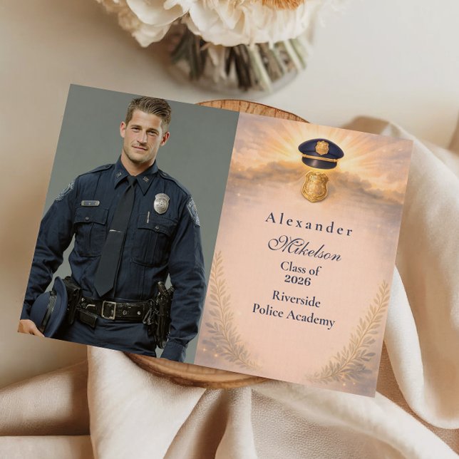 Foto Polisutbildningens Hedersavgångshändelse Meddelande (Skapare uppladdad)