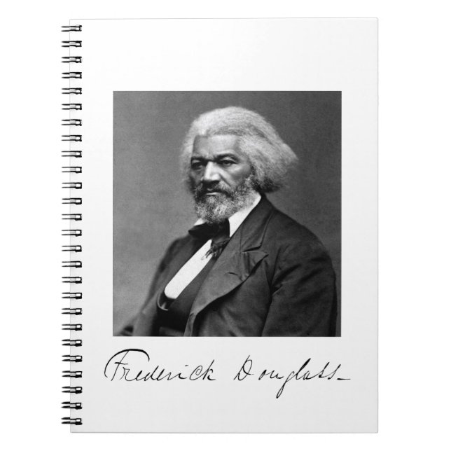 Foto Porträtt av Frederick Douglass Anteckningsbok (Framsidan)