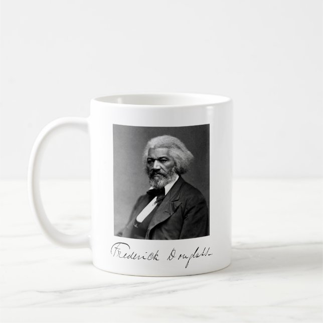 Foto Porträtt av Frederick Douglass Kaffemugg (Vänster)