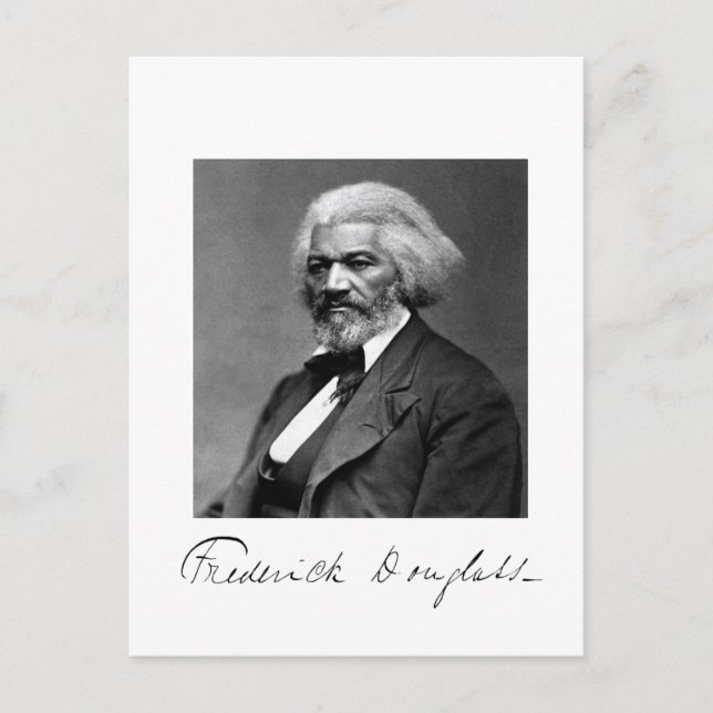 Foto Porträtt av Frederick Douglass Vykort (Framsida)